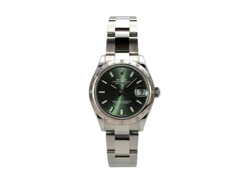  Rolex Datejust 31 Edelstahl Weißgold Diamant Ref. 278344RBR Mintgrün Oyster-Band 