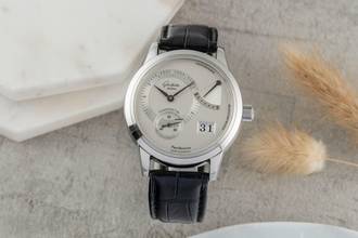 Thumbnail von Glashütte Original PanoReserve Edelstahl Handaufzug Herrenuhr Ref. 65-01-02-02-04 B&P