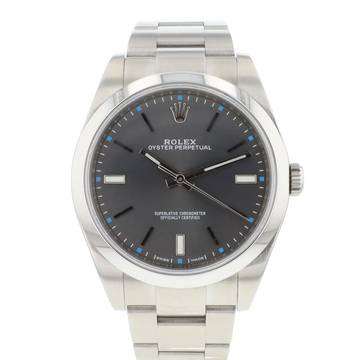  Rolex Oyster Perpetual 39 Rhodium 