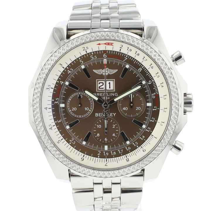  Breitling Bentley 6.75 Steel Brown Dial  