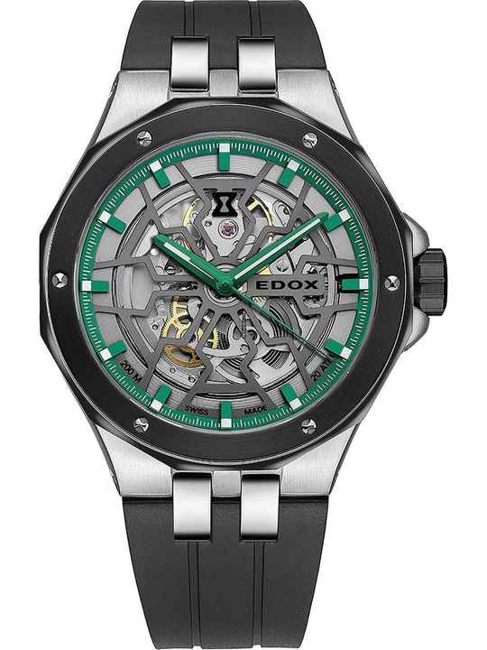  Edox 85303-3NN-VB Delfin Mecano Automatik Herrenuhr 43mm 20ATM 