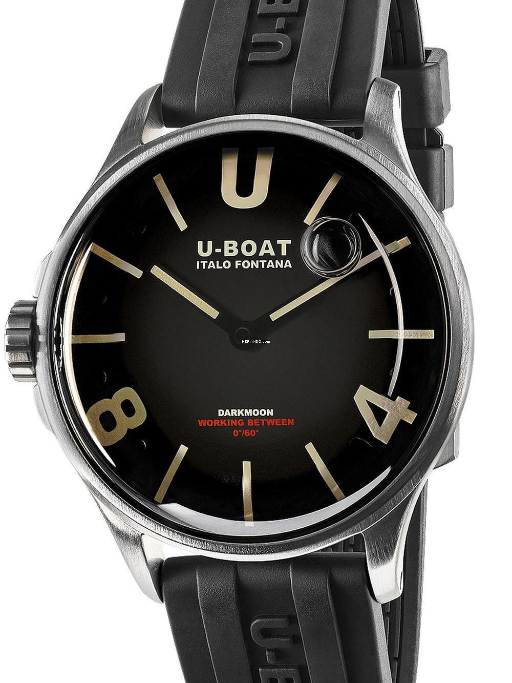  U-Boat 9018/B Darkmoon Herrenuhr 40mm SS 5ATM  