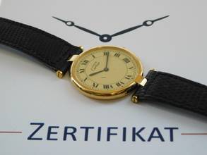 Thumbnail von Cartier Vendome massiv 30mm Herrenuhr Rarität im TOP Zustand mit original Band & Schließe