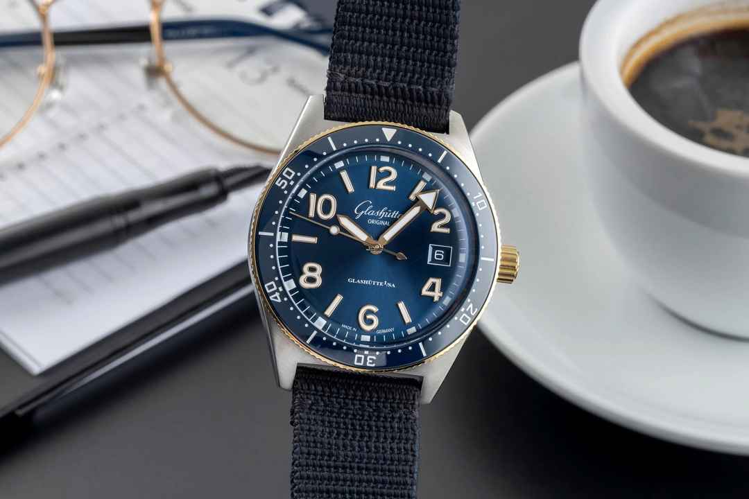  Glashütte Original SeaQ Stahl / Gold Automatik Herrenuhr Ref. 1-39-11-10-90-34  