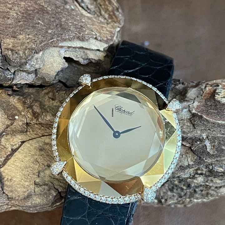  Chopard Golden Diamonds Quarz Damenuhr 18Kt - Ref. 45/6895 Special Edition 