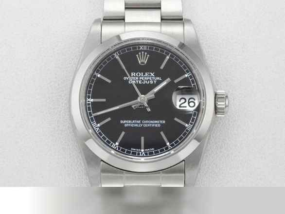  Rolex Datejust 31 31mm Medium 2003 Lc100 Edelstahl Automatik Damenuhr Stahl Stainless Steel Oyster-band Chronometer Black Dial 