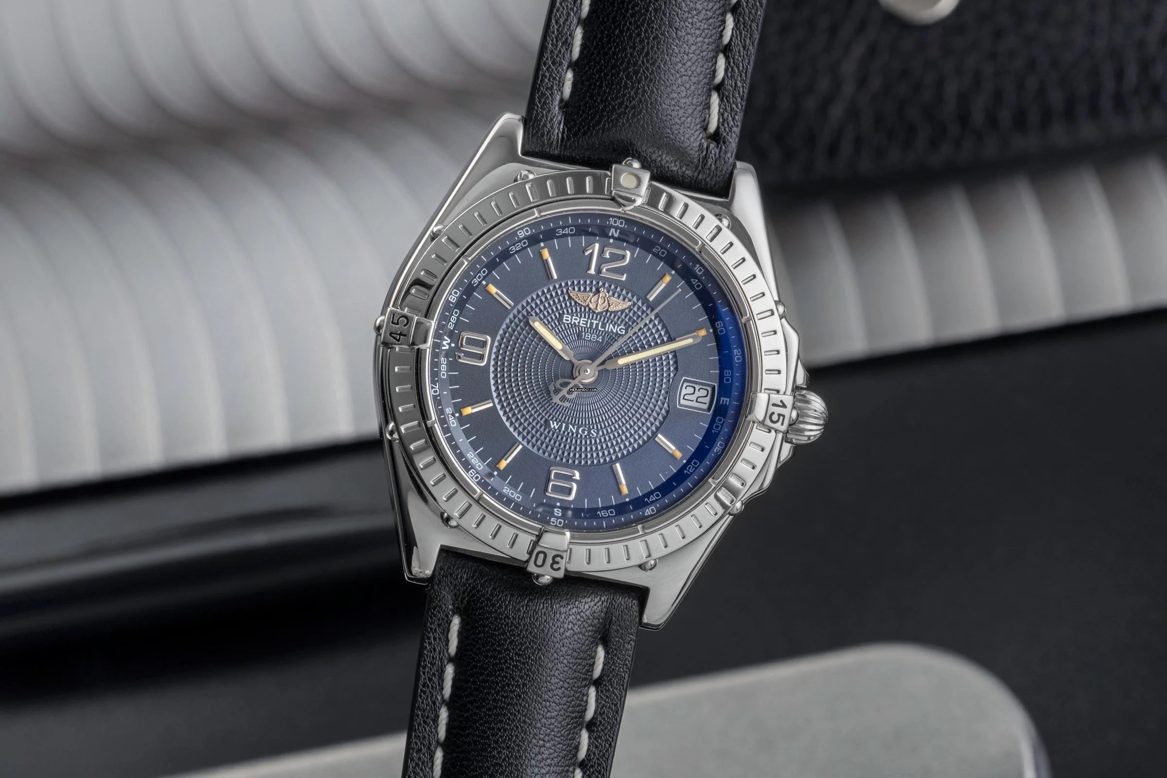  Breitling Windrider Wings Edelstahl Automatik Herrenuhr Ref. A10050 