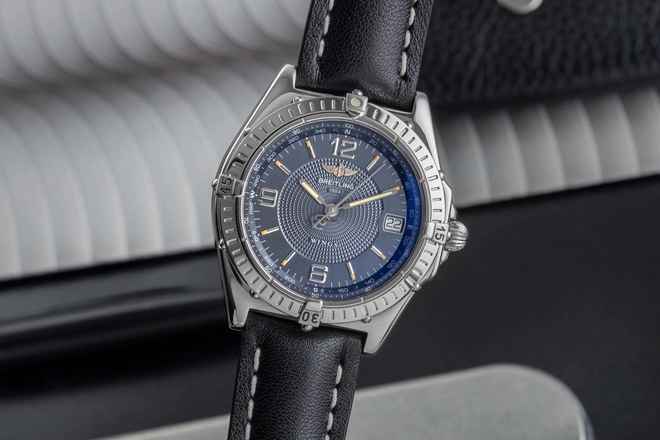  Breitling Windrider Wings Edelstahl Automatik Herrenuhr Ref. A10050 