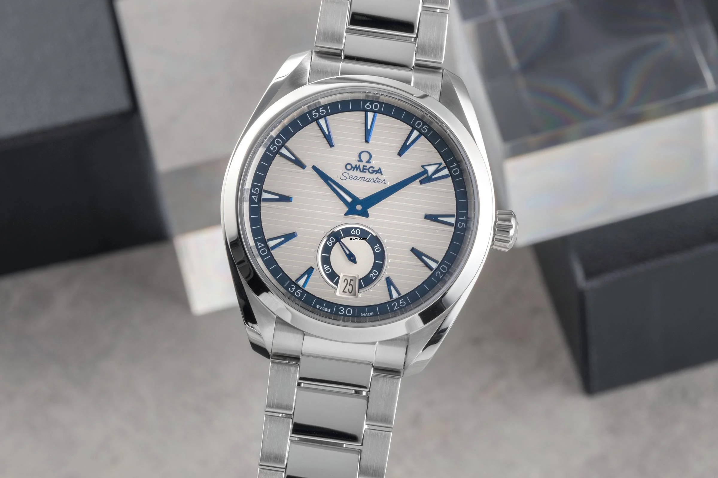  Omega Seamaster Aqua Terra Stahl Herrenuhr 220.10.41.21.02.004 B&P 