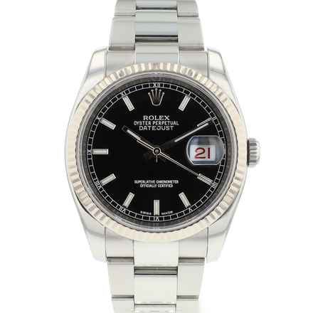  Rolex Datejust 36 Jubilee Fluted Black Dial 
