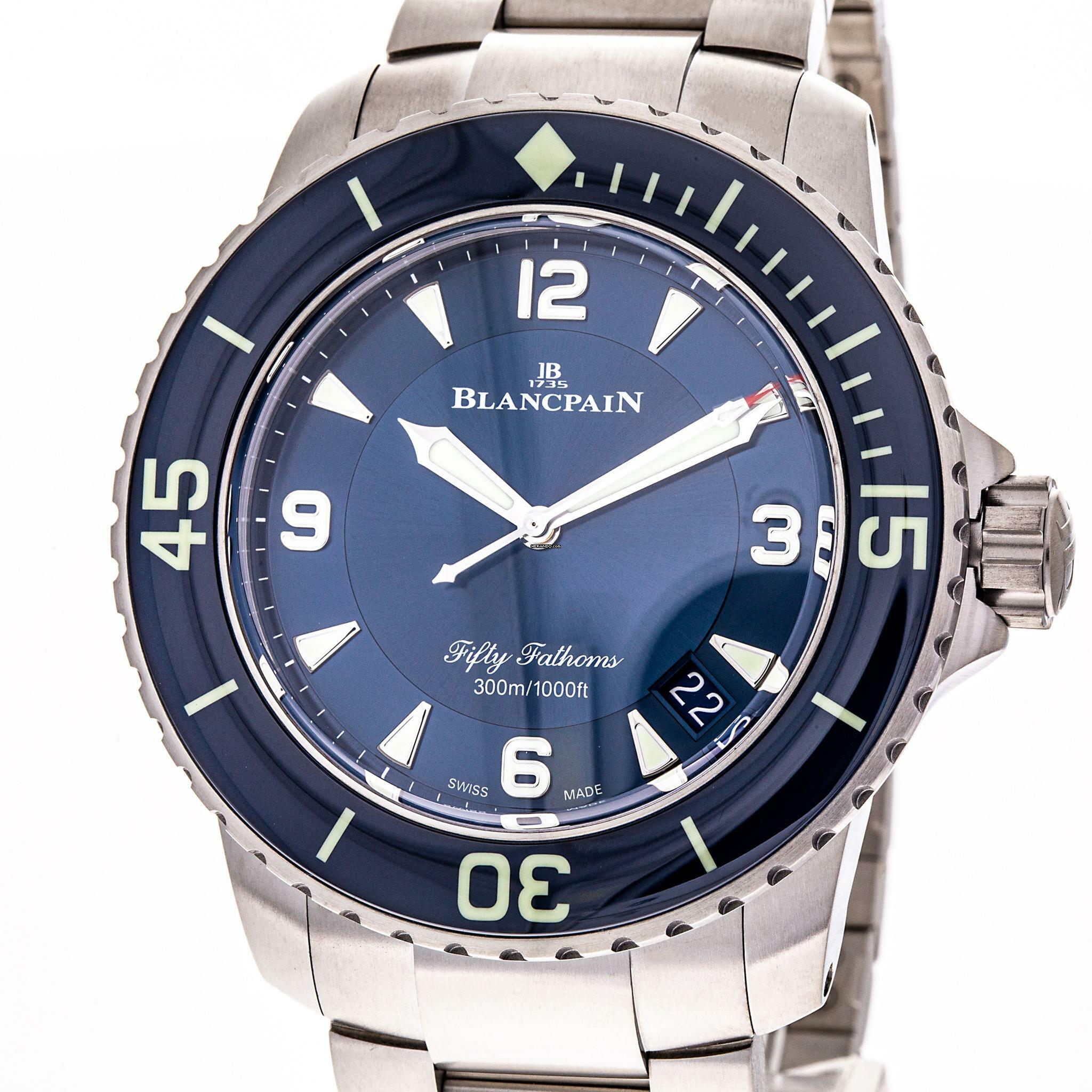  Blancpain Fifty Fathoms Automatique 45mm Blue – 5015-12B40-98B – like NEW – 2022 Full Set 