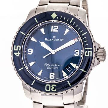 Blancpain Fifty Fathoms Automatique 45mm Blue – 5015-12B40-98B – like NEW – 2022 Full Set 