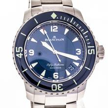 Thumbnail von Blancpain Fifty Fathoms Automatique 45mm Blue – 5015-12B40-98B – like NEW – 2022 Full Set