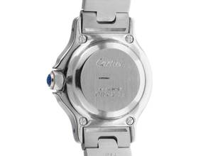 Thumbnail von Cartier Santos Octagon PM kleines Modell Ref.187903 1992 orig. Box sehr gut Vintage