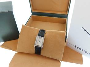 Thumbnail von Cartier Basculante 2386 im Traum Zustand mit original Cartier Krokoband und Schließe