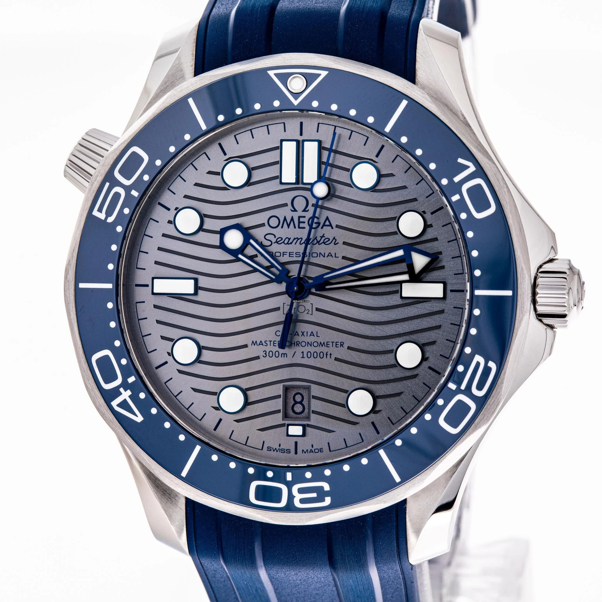 Omega Seamaster Diver 300 M 42 Blue/Grey – 210.32.42.20.06.001 – NEW & Unworn – 08/2025 Full Set