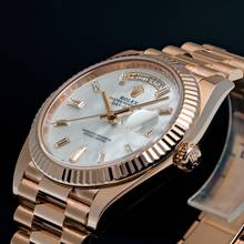 Thumbnail von Rolex Day-Date 40 Rosé 40 Perlmutt Baguette Diamond Dial – 228235 – like NEW – 2025 Full Set
