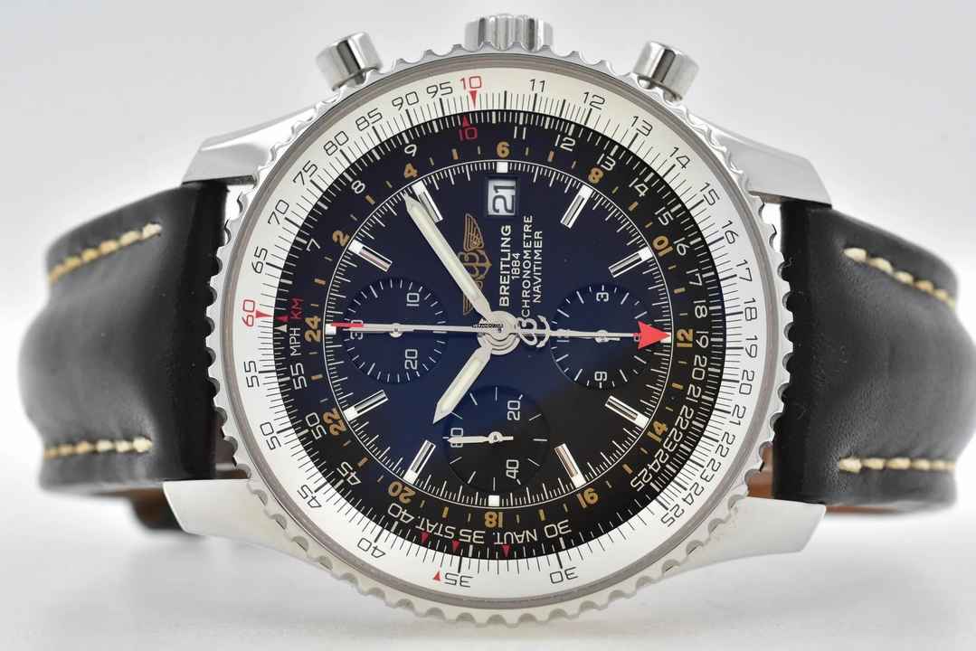  Breitling Navitimer World GMT Chronograph A24322  