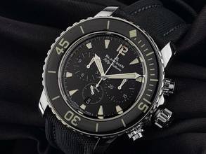 Thumbnail von Blancpain Fifty Fathoms Chronographe Flyback Ref.5085F 1130 52A 2025 Full Set Ungetragen