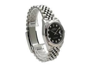 Thumbnail von Rolex Datejust 36 Oystersteel Weißgold Ref. 126234 Diamant Schwarz Jubile-Band