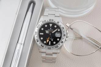 Thumbnail von Rolex Explorer II Black Dial Oyster Edelstahl Automatik Herrenuhr Ref. 216570