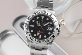 Thumbnail von Rolex Explorer II Black Dial Oyster Edelstahl Automatik Herrenuhr Ref. 216570