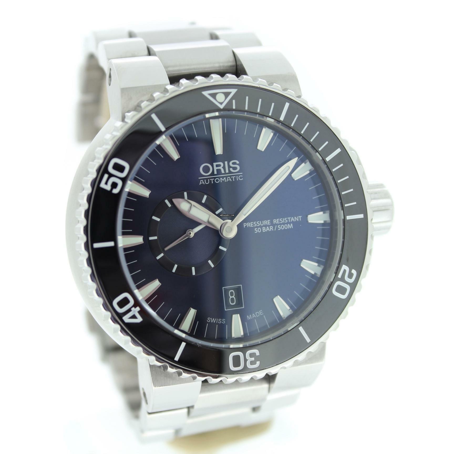 Thumbnail von Oris Aquis Small Second Date Full Set