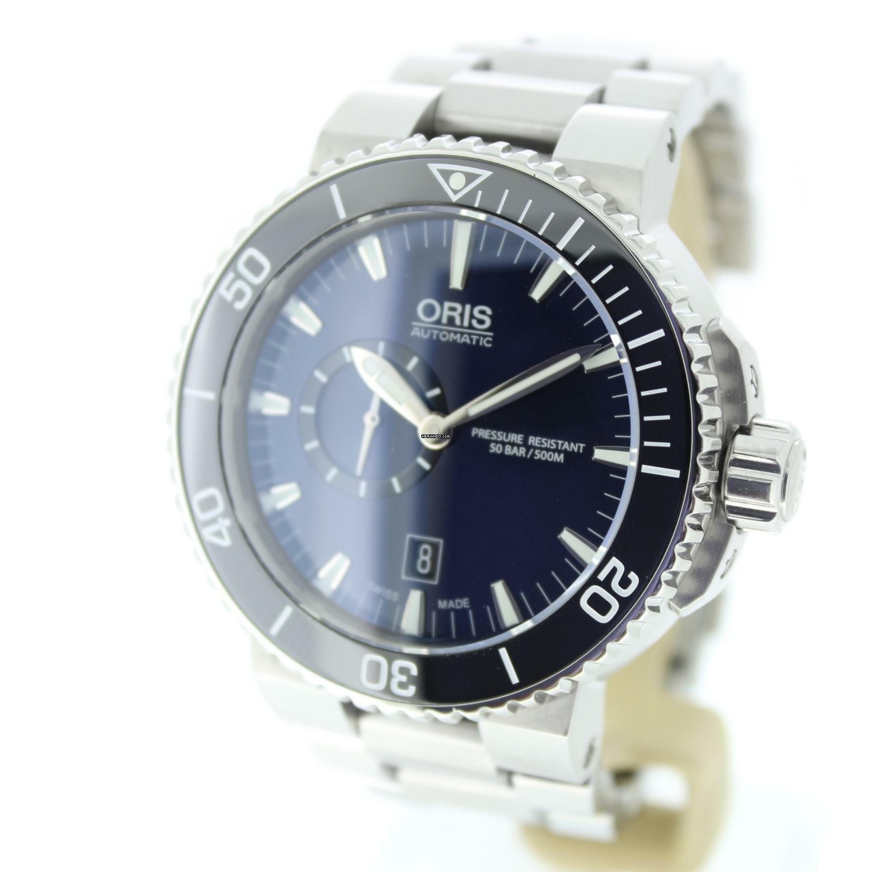 Thumbnail von Oris Aquis Small Second Date Full Set