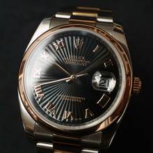 Thumbnail von Rolex Datejust 36 Steel / Everose Gold Sunburst Black Roman Dial