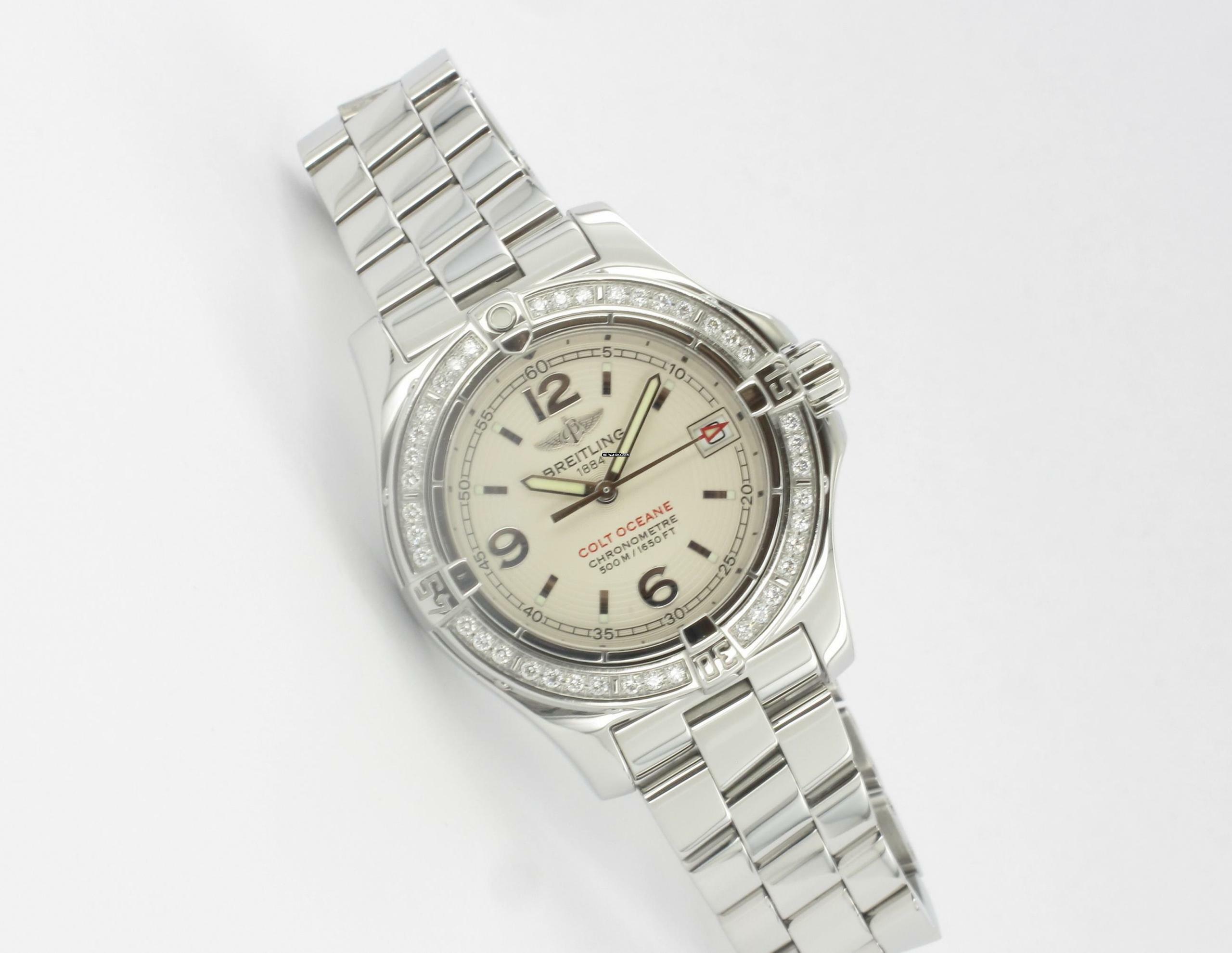  Breitling Colt Oceane Factory Diamond Bezel  