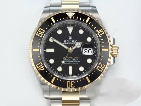  Rolex Sea-Dweller 126603 2021 Edelstahl Gelbgold 750 Automatik Stahl Gold Stainless Steel 18kt Yellow Gold Oyster-band Chronometer Black Dial  