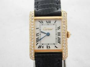 Thumbnail von Cartier Tank Louis Cartier 18 Karat Louis Tank fresh Cartier Service 9/25 Factory Diamond 21 x 28 mm Faltschließe 2 Jahre Cartier Garantie mit original Brillantbesatz wie Neu