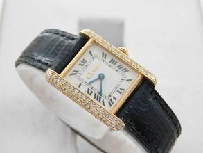 Thumbnail von Cartier Tank Louis Cartier 18 Karat Louis Tank fresh Cartier Service 9/25 Factory Diamond 21 x 28 mm Faltschließe 2 Jahre Cartier Garantie mit original Brillantbesatz wie Neu
