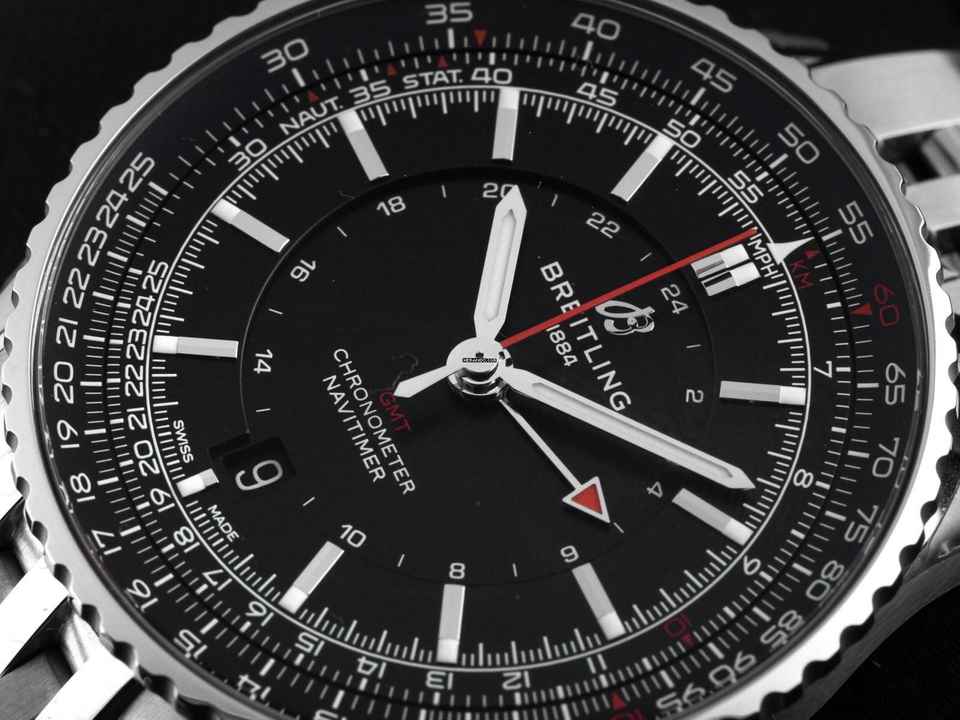  Breitling Navitimer GMT Ref.A32310251B1A1 2025 Full Set Ungetragen 