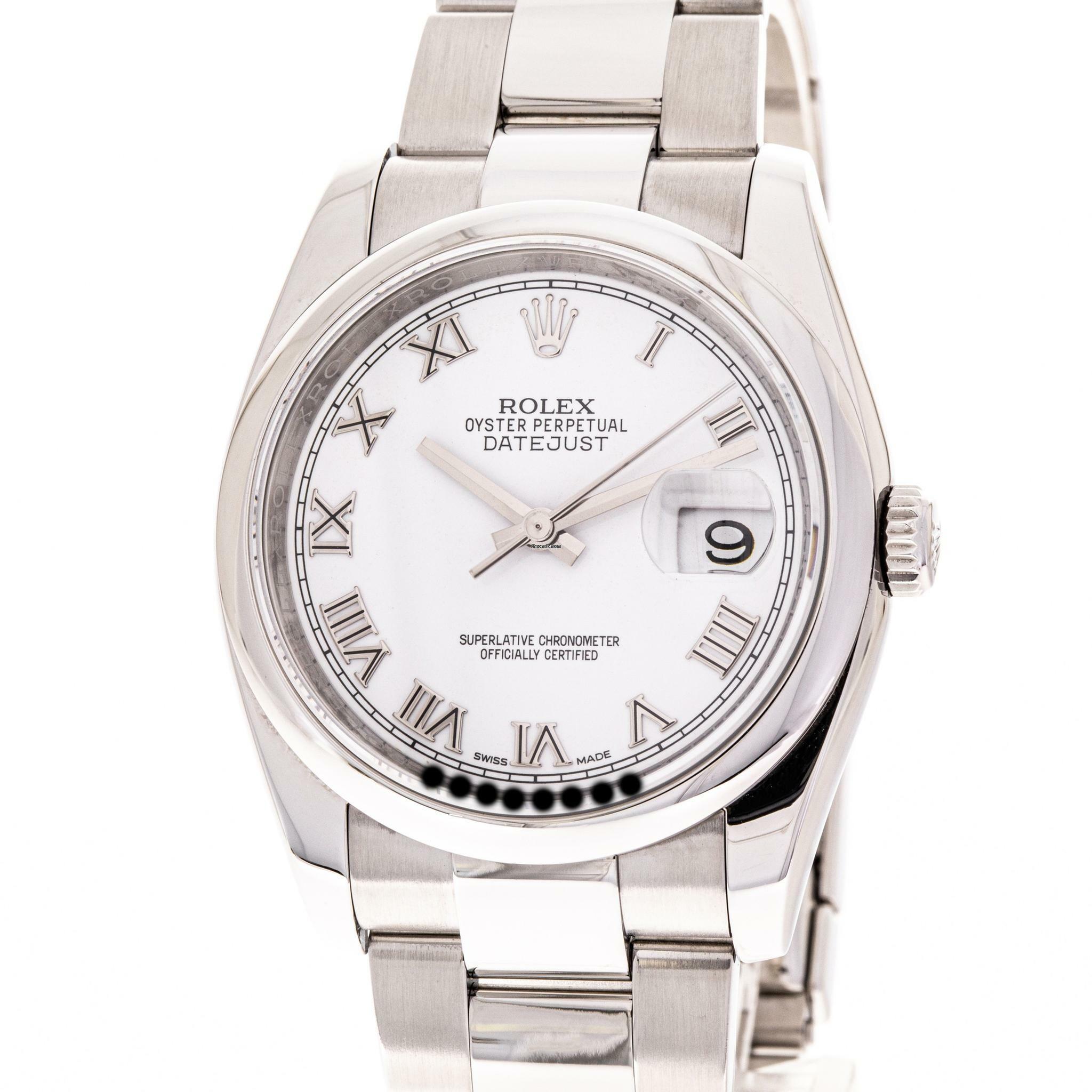 Rolex Datejust 36 White – 116200 – like NEW – approx. 2014