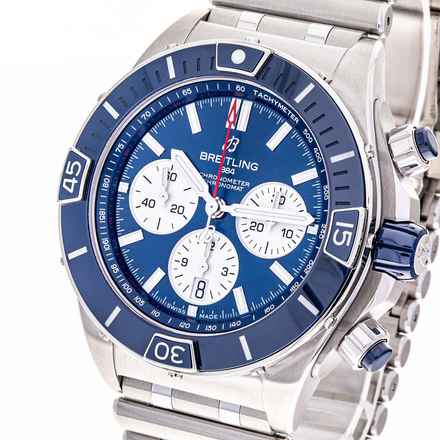  Breitling Chronomat Super Chronomat B01 44 Blue – AB0136161C1A1 – NEW & Unworn – 06/2025 Full Set 