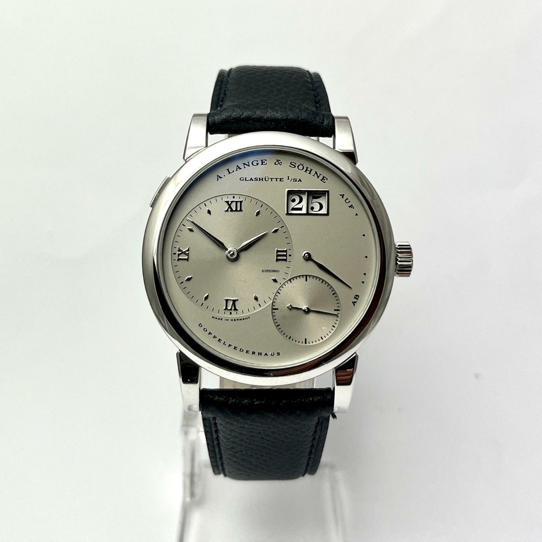 A. Lange & Söhne Lange 1 Platin Boden Solid Case back 101.005 Revision 02/2021