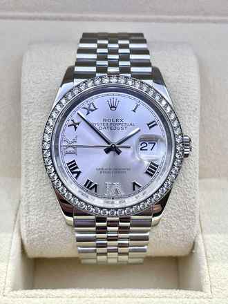  Rolex Datejust 36 Jubilee SILVER XI VI Diamond Dial and Bezel FULL SET WITH BOX AND PAPERS LIKE NEW year:2024  