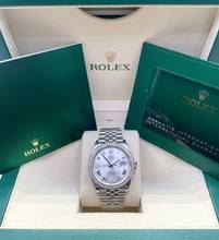 Thumbnail von Rolex Datejust 36 Jubilee SILVER XI VI Diamond Dial and Bezel FULL SET WITH BOX AND PAPERS LIKE NEW year:2024