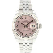 Thumbnail von Rolex Lady-Datejust 26 Steel Gold Jubilee Fluted Pink Roman Dial
