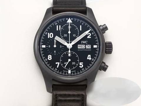  IWC Fliegeruhr Chronograph Tribute To 3705 Iw387905 2022 Automatik Pilot Watch Black Dial 