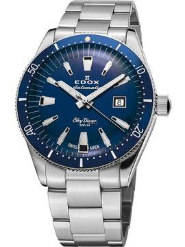  Edox 80131-3BUM-BUIN Skydiver Automatik Damenuhr 38mm 30ATM 