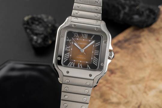  Cartier Santos de Cartier Stahl Automatik Herrenuhr Ref. WSSA00065  