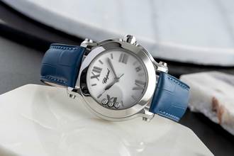 Thumbnail von Chopard Happy Sport Edelstahl Diamonds Damenuhr Ref. 8475