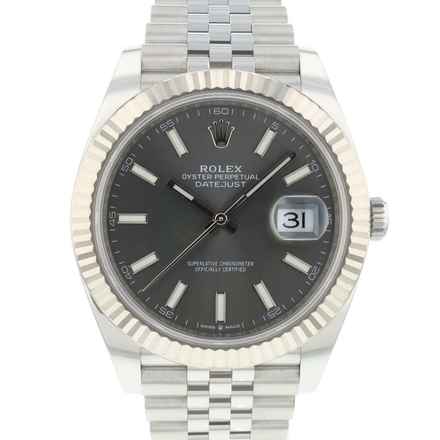  Rolex Datejust 41 Jubilee Fluted Rhodium NEW 2025  