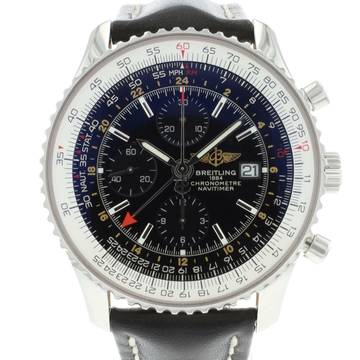  Breitling Navitimer World GMT Chronograph Black Dial 46MM  