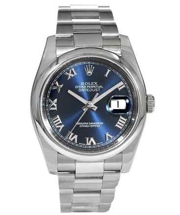  Rolex Datejust 36 Blue Roman Ref. 116200  