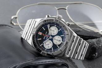 Thumbnail von Breitling Chronomat 42 B01 42 Chronograph Automatik Ref. AB0134 Box & Papiere