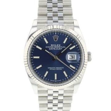  Rolex Datejust 36 Fluted Jubilee Blue Dial  