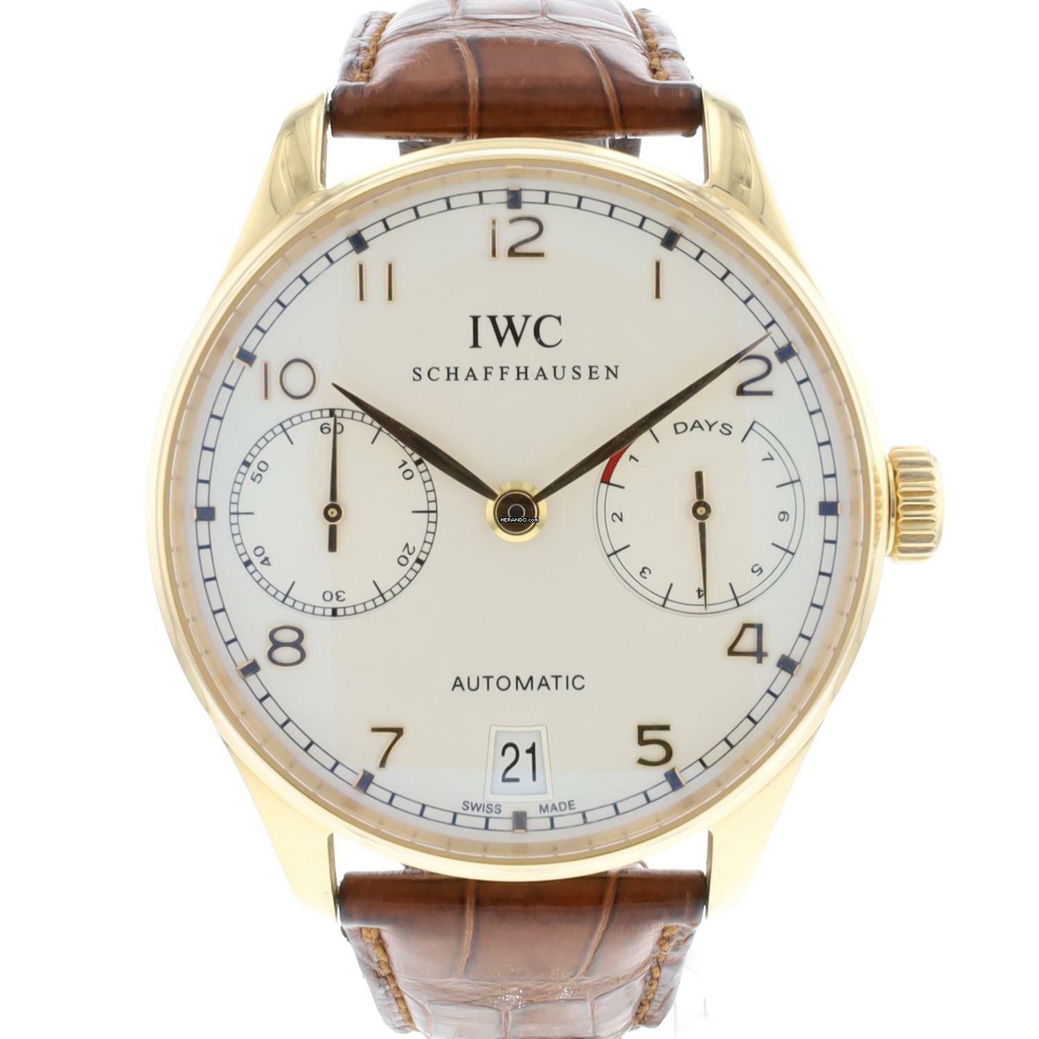  IWC Portugieser Automatik 7-Days Rose Gold  